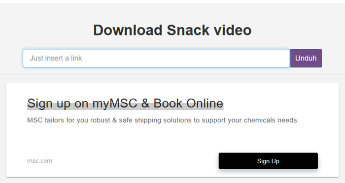 Cara Download Snack Video dengan Situs Getsnackvideo.com